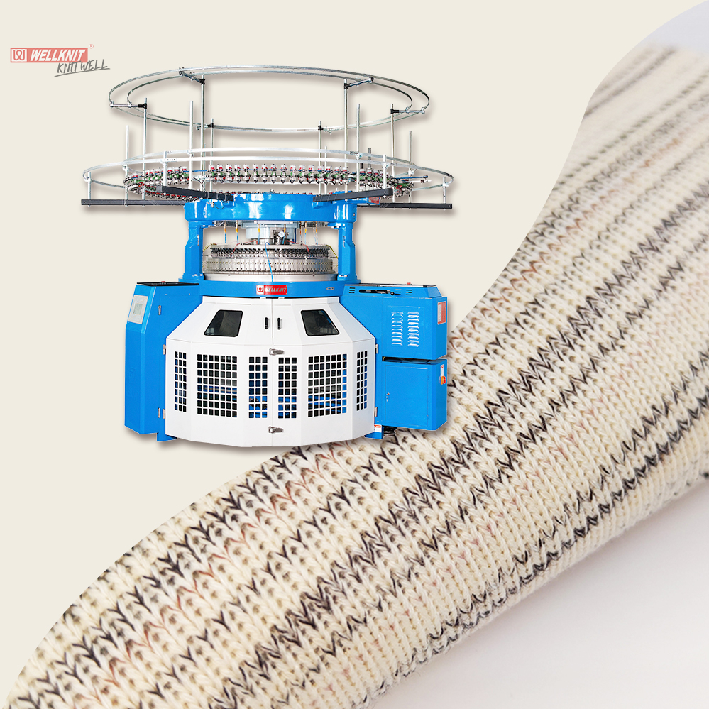 WELLKNIT J4R High Quality Professional Rib Oil Soaking Main Girder Double Jersey Circular Knitting Machine