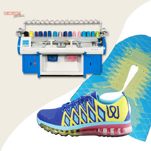 WELLKNIT High Quality WF-52CJD-XM 2+2 System Computerized 3D Shoes Uppers Flat Knitting Machine