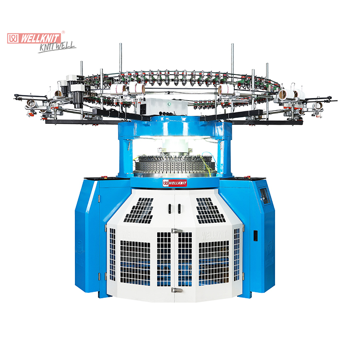 WELLKNIT QD4R 30-38 inch 3.2F/inch High Production Interlock Double Jersey Circular Knitting Machine For Home Textile Clothes Industrial