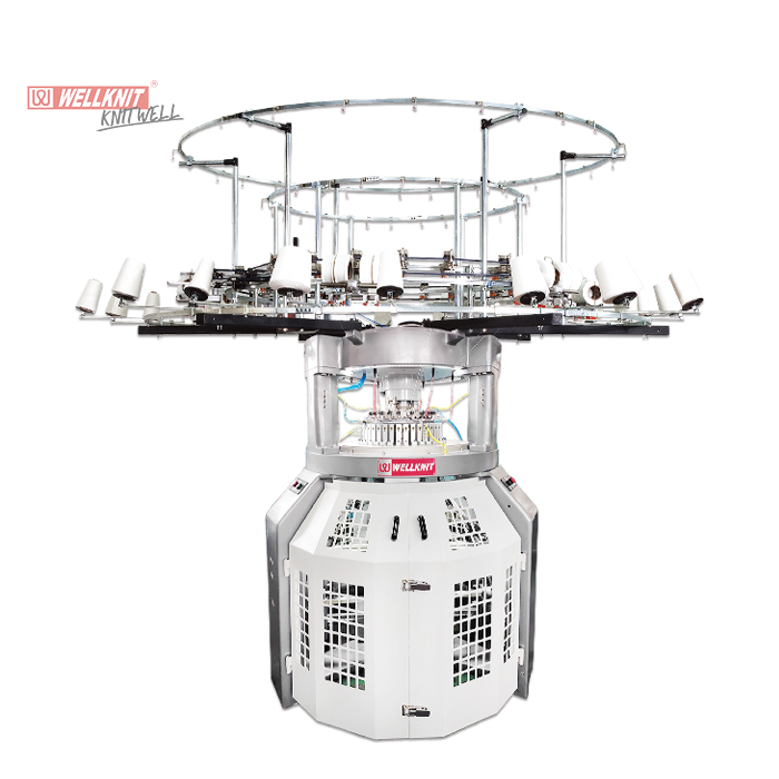 WELLKNIT A4R-DL 14-38 inch 2.8F/inch High Production Interlock NE Small Frame Double Jersey Circular Knitting Machine For Home Textile Clothes Industrial